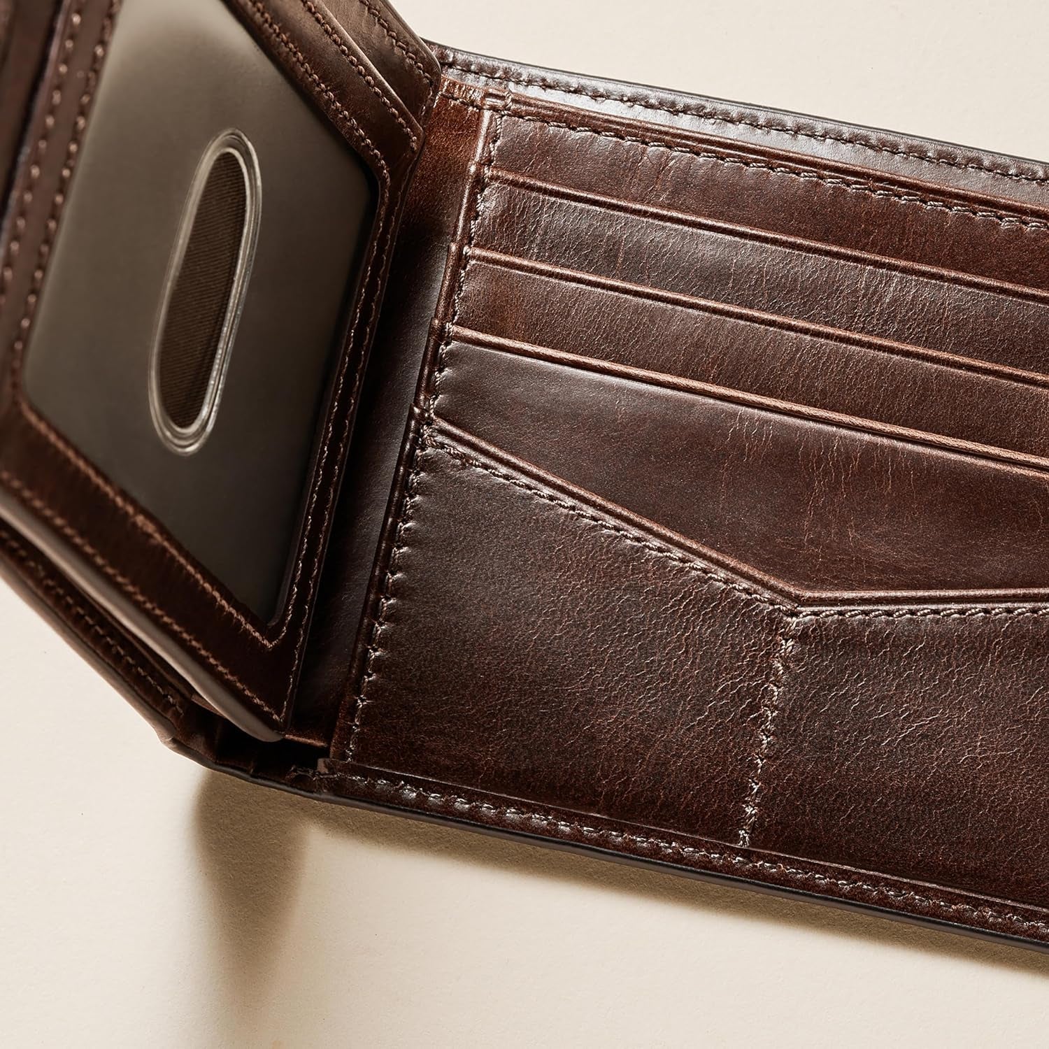 Fossil portofel RFID pentru bărbați cu flip top accesorii de călătorie portofel pliabil Portofel Barbati Naty Shop