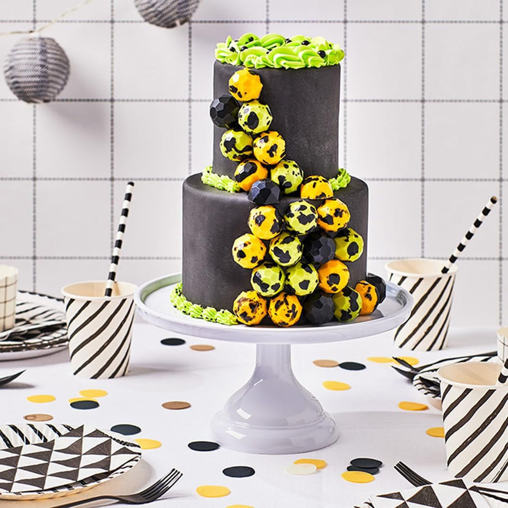 FunCakes Raven Black fondant rulat: Ușor de folosit, neted, flexibil, moale și pliabil, perfect pentru decorarea torturilor, halal, kosher și fără gluten. 1 kg (pachet de 2) Pasta de zahar Naty Shop