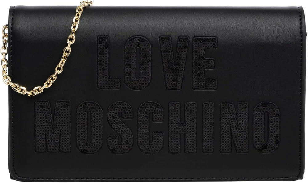 Geantă de umăr pentru femei Love Moschino, negru Geantă de umăr, negru Genti Femei Naty Shop Titlu implicit