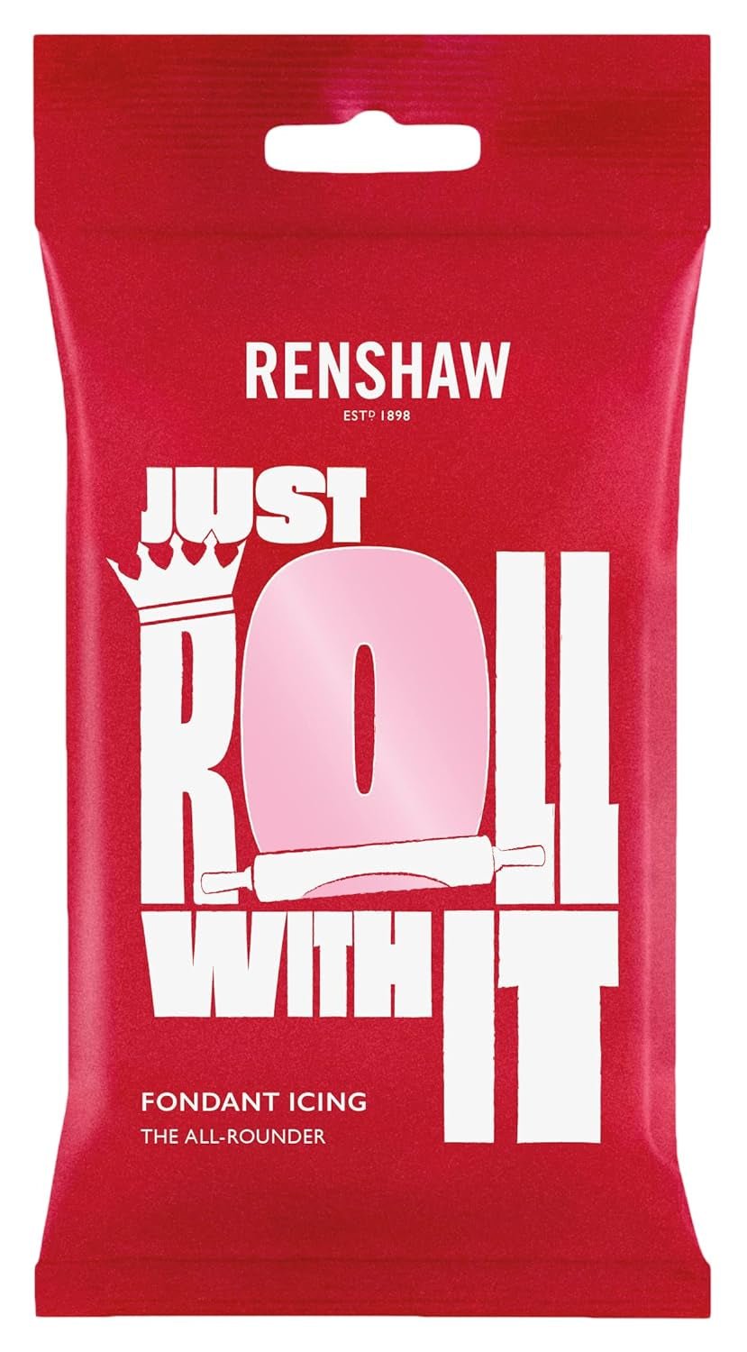 Ghips Fondant pentru tort Regalice Pastă de zahăr gata de rulat 250g PINK Pasta de zahar Naty Shop Default Title