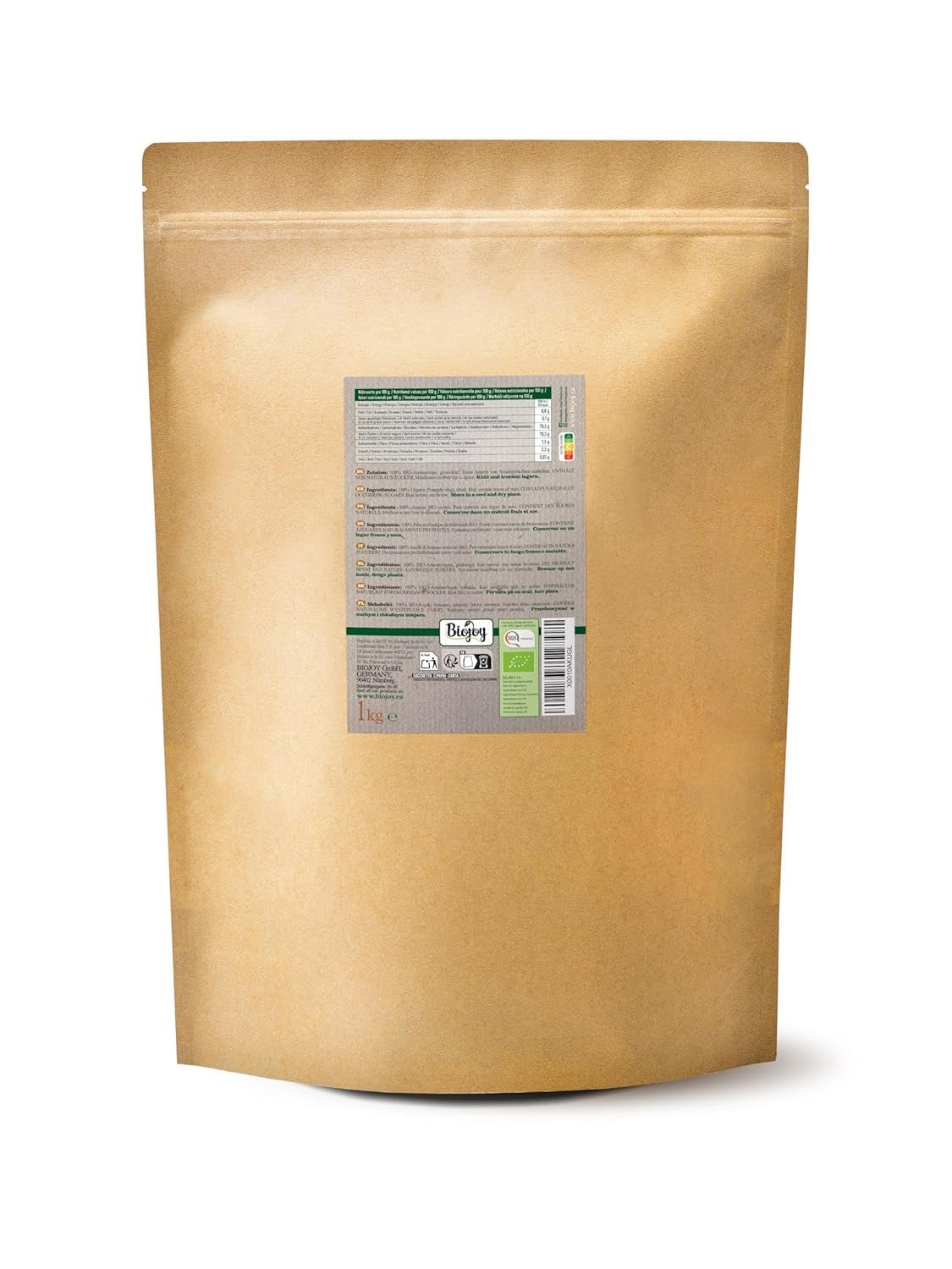 Inele de ananas Biojoy BIO, uscate (1 kg), nesulfurate Produse deshidratate Naty Shop