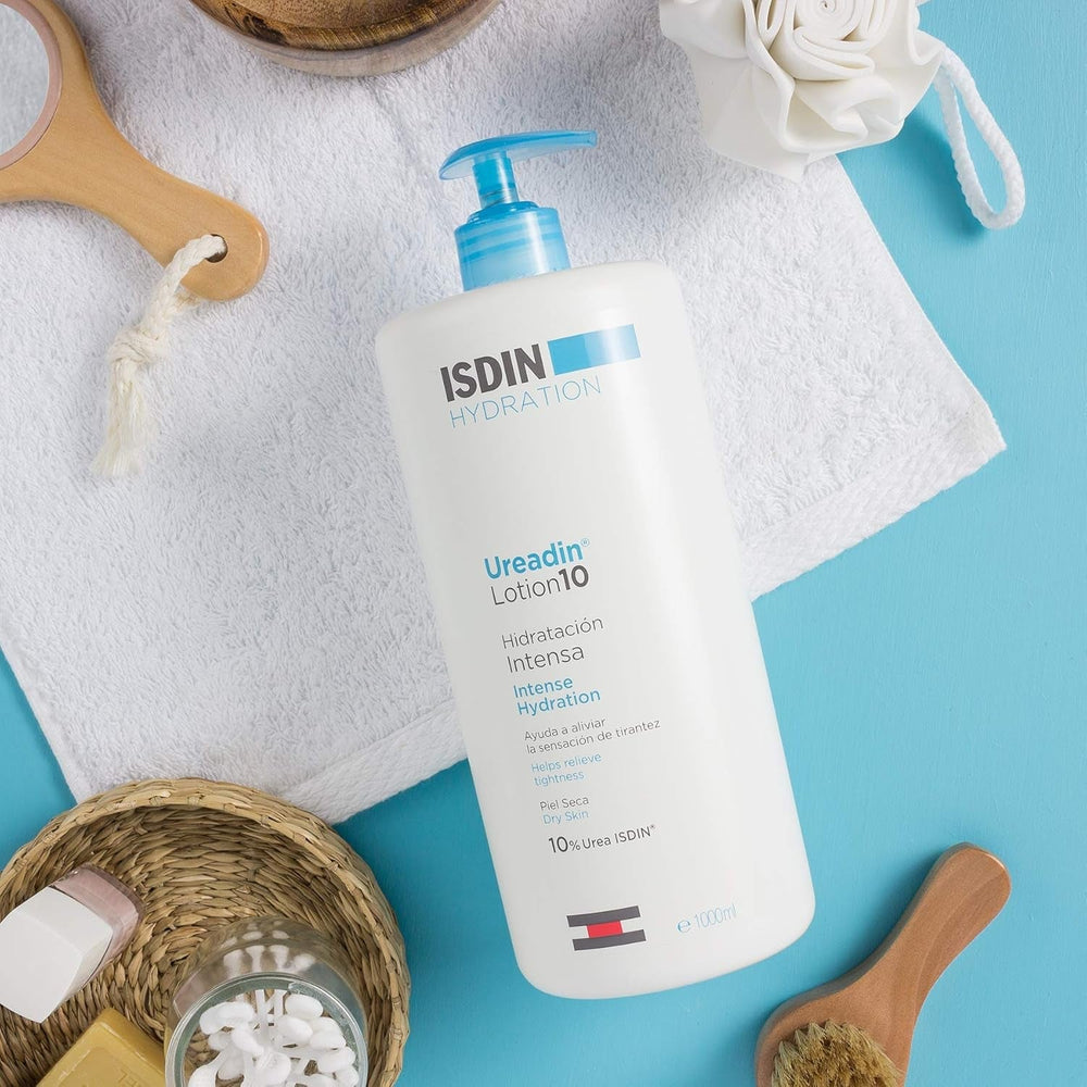 ISDIN Ureadin Lotion 10 (1000ml) | Loțiune de corp cu hidratare intensivă pentru pielea uscată 10% uree Copii - Baie si Skincare Naty Shop