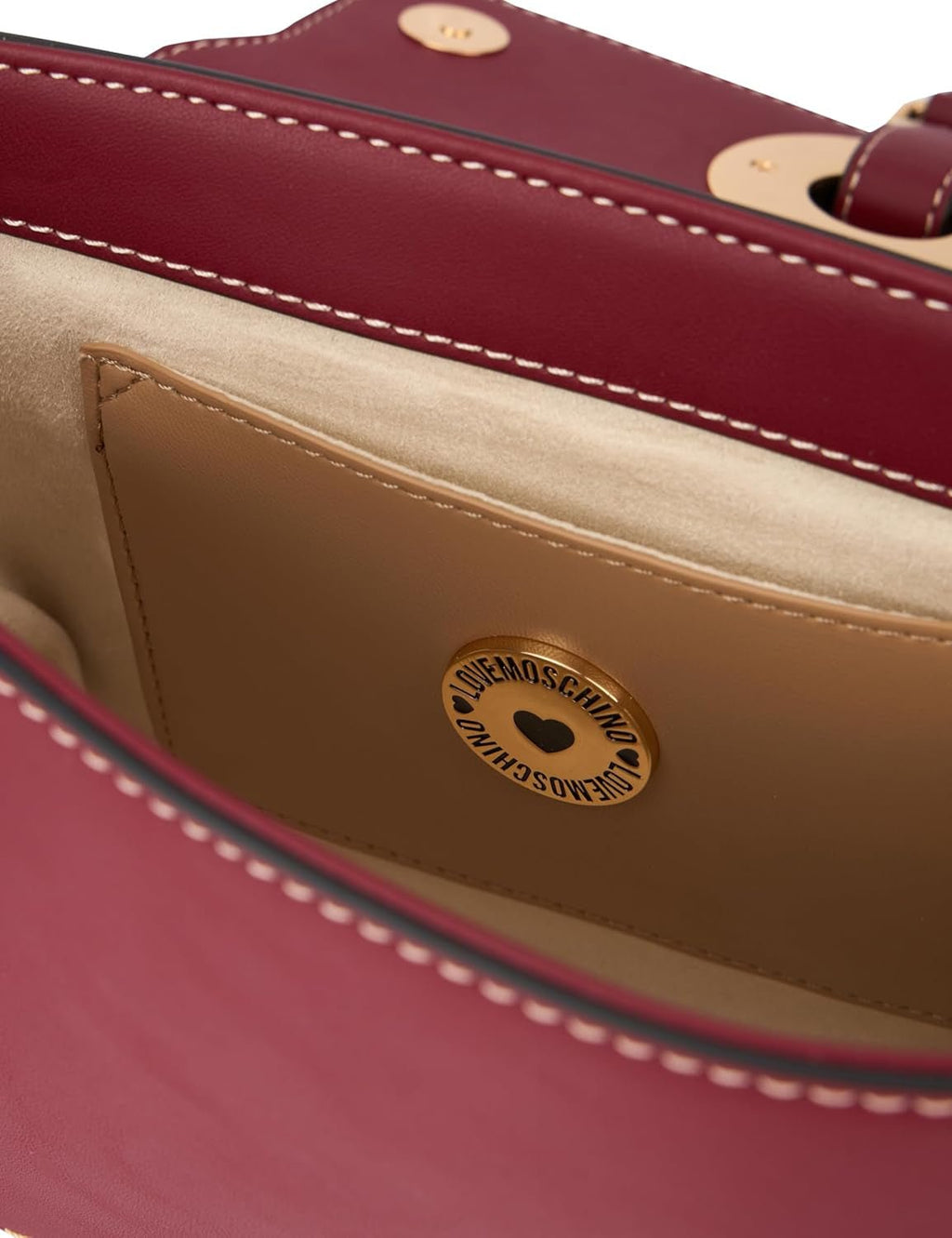 Love Moschino Geantă de umăr Ladies Bordeaux One Size Genti Femei Naty Shop