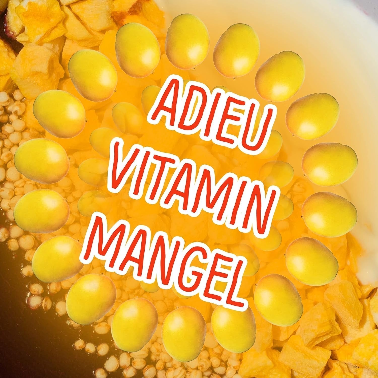 Mango liofilizat: 100g fructe liofilizate din bucăți fragede de mango fără zahăr adăugat - mango uscat - mango uscat - fructe uscate - fructe uscate de la NutriPur Produse deshidratate Naty Shop