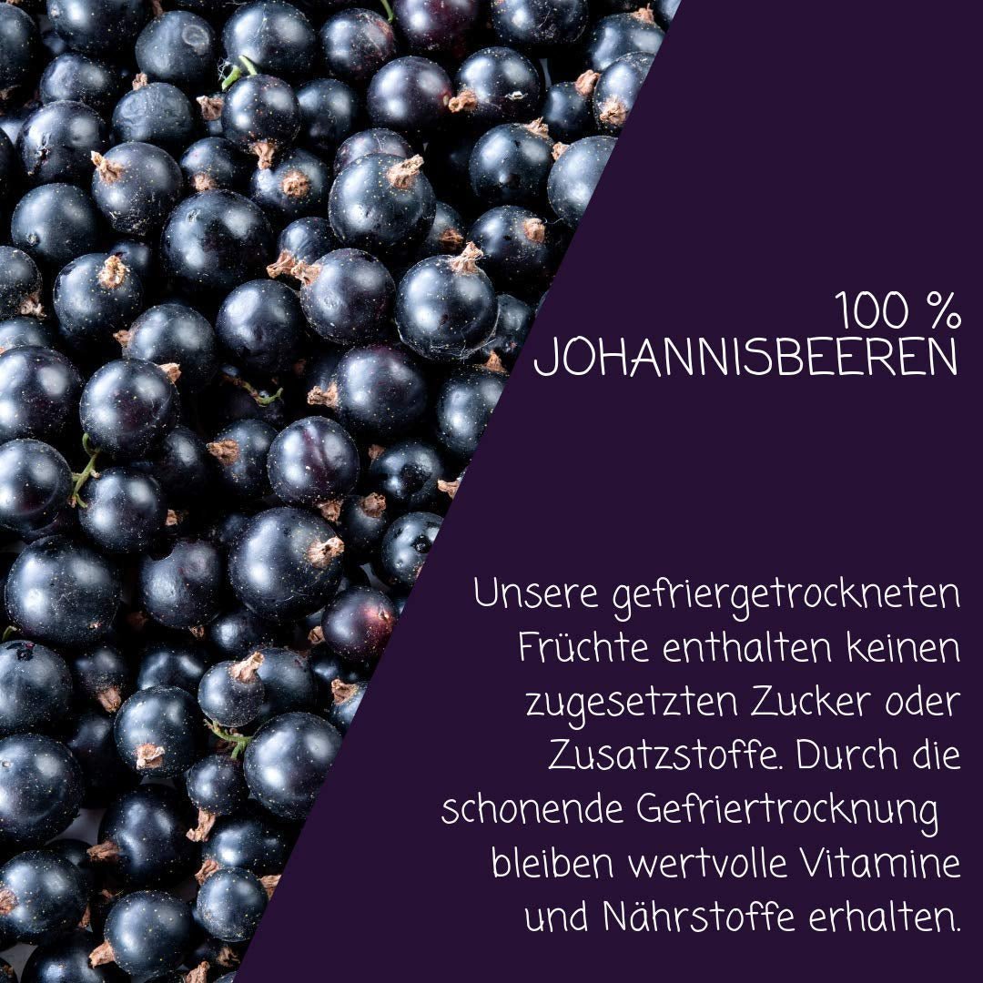 myfruits coacăze negre, fructe liofilizate, 100g, fără aditivi, 100% coacăze negre, fructe liofilizate și uscate pentru muesli sau porridge... Produse deshidratate Naty Shop