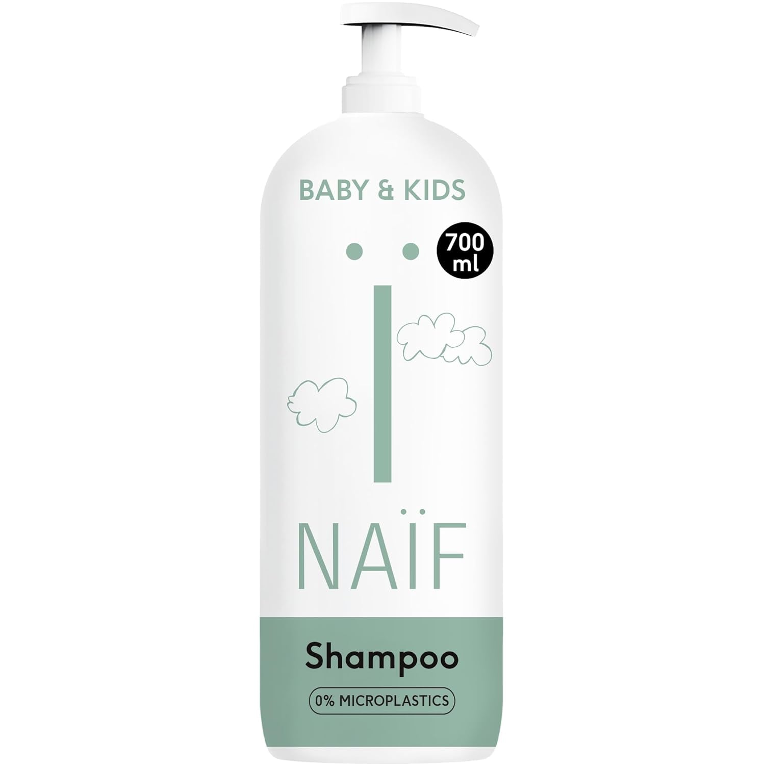 Naïf - Șampon de îngrijire - pentru bebeluși și copii - Șampon pentru bebeluși cu ingrediente naturale - 100% vegan - 0% SLES - Fără microplastice, siliconi și parabeni - 200 ml Copii - Baie si Skincare Naty Shop Xl