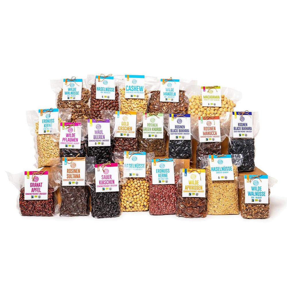 PAKKA - Stafide organice Fairtrade Bukhara 600g, fără semințe, struguri negri jumbo Bukhara uscați la umbră, fără ulei, deci lipicioși, nesulfurați, direct de la micii fermieri din Samarkand în Uzbekistan 600g Produse deshidratate Naty Shop