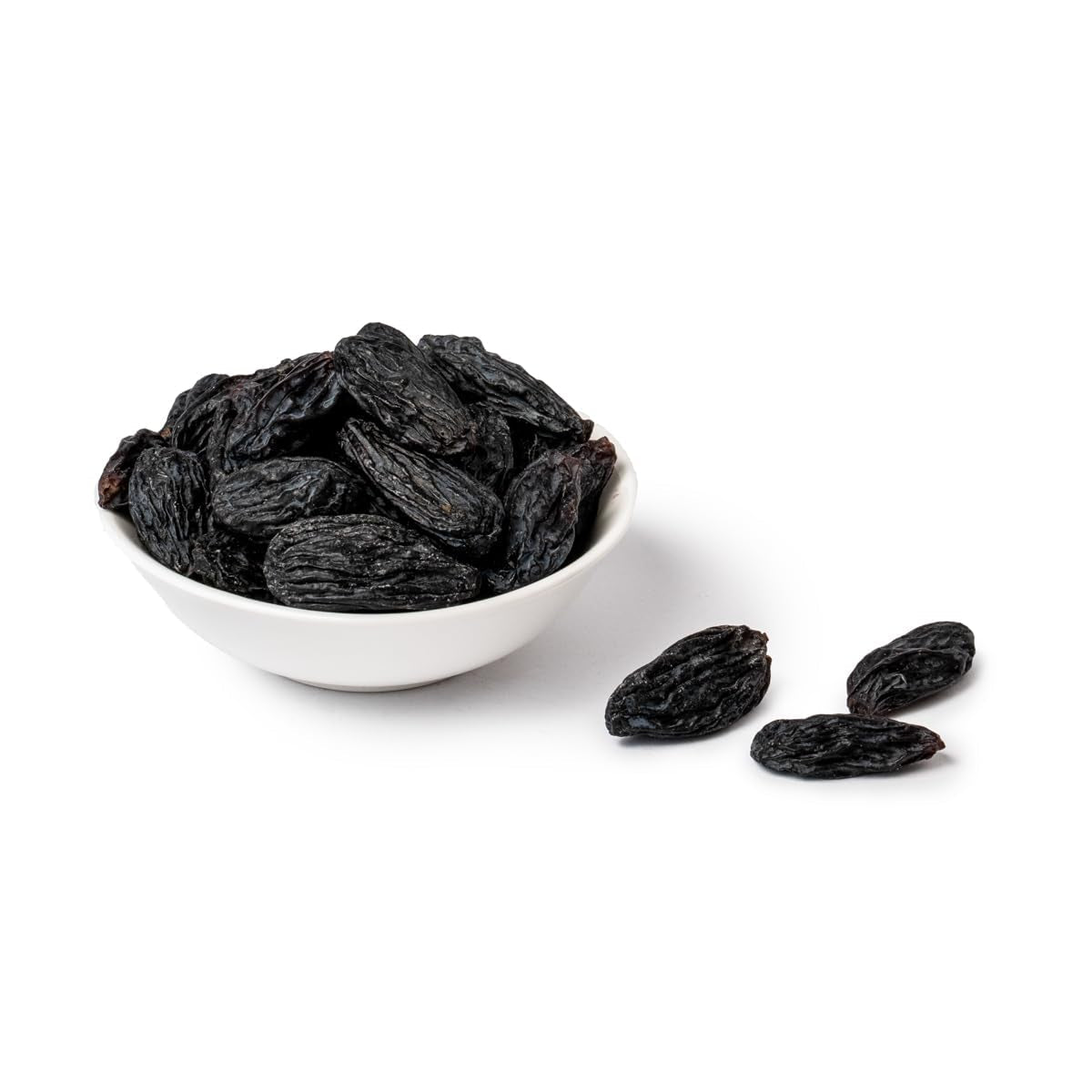 PAKKA - Stafide organice Fairtrade Bukhara 600g, fără semințe, struguri negri jumbo Bukhara uscați la umbră, fără ulei, deci lipicioși, nesulfurați, direct de la micii fermieri din Samarkand în Uzbekistan 600g Produse deshidratate Naty Shop