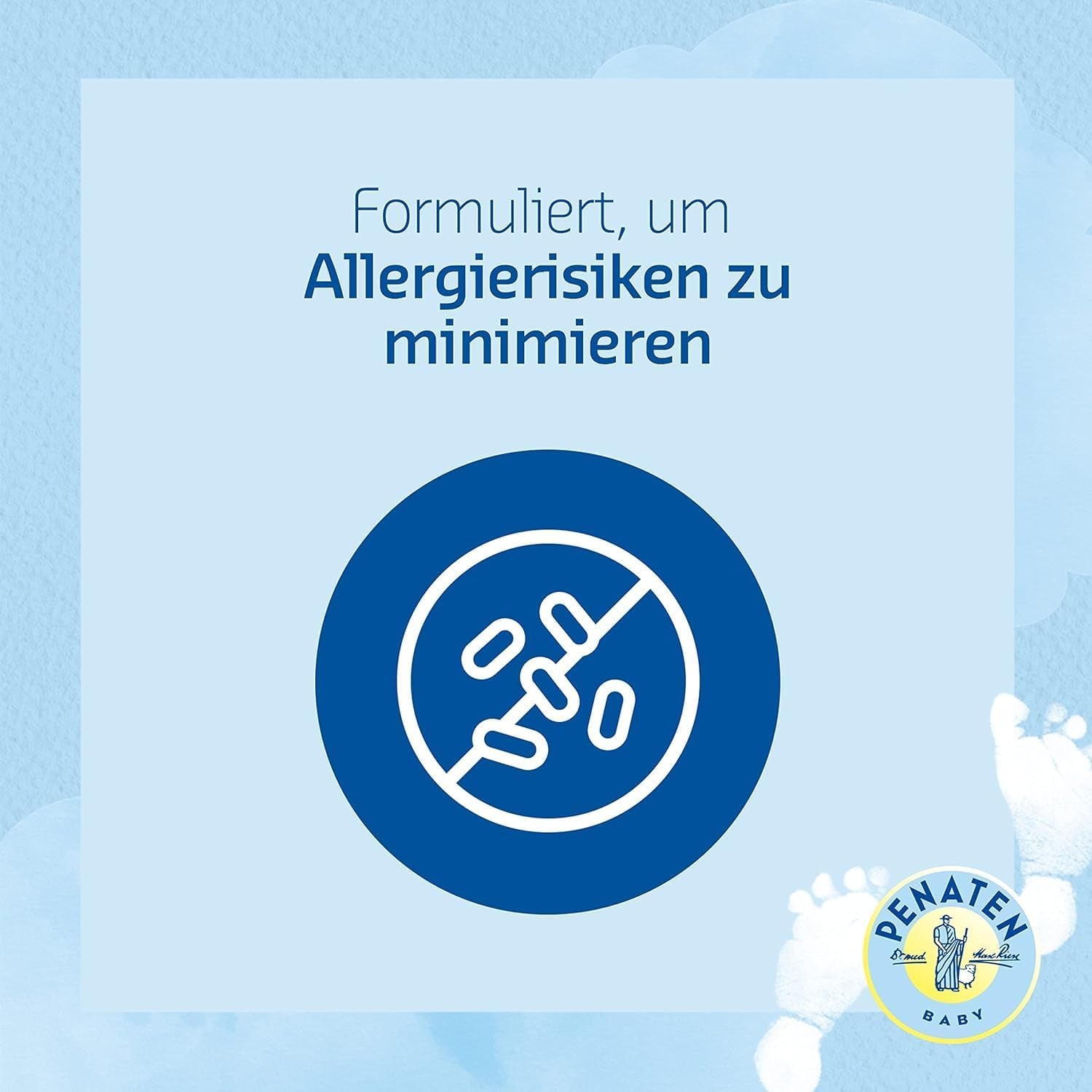 PENATEN Ultra Sensitive Care Cream Face & Body (100ml) cremă de față și de corp pentru bebeluși fără parfum, cremă hidratantă protectoare și hrănitoare pentru pielea foarte sensibilă a bebelușilor predispuși la neurodermatită Copii - Baie si Skincare Naty Shop