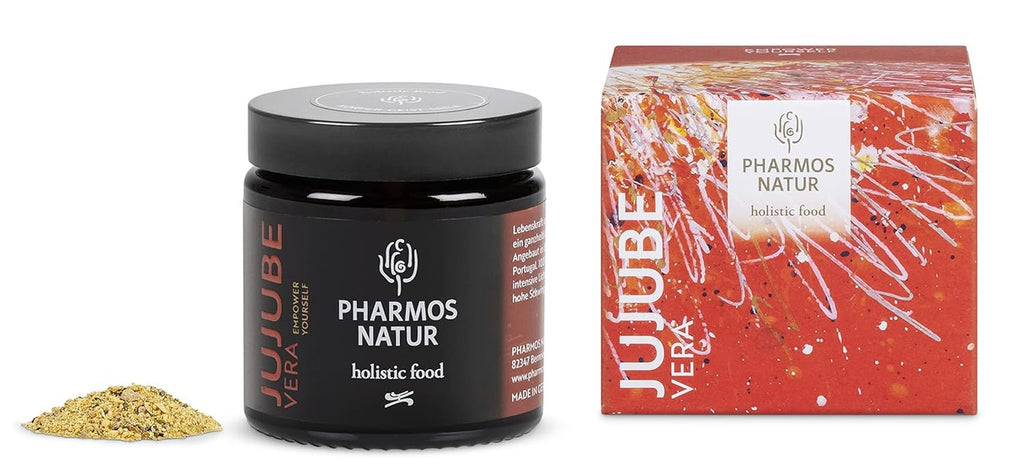 Pharmos Natur Jujube pulbere de fructe 50 g - vegan, fără gluten - alimente naturale pulbere uscată JujubeVera Produse deshidratate Naty Shop