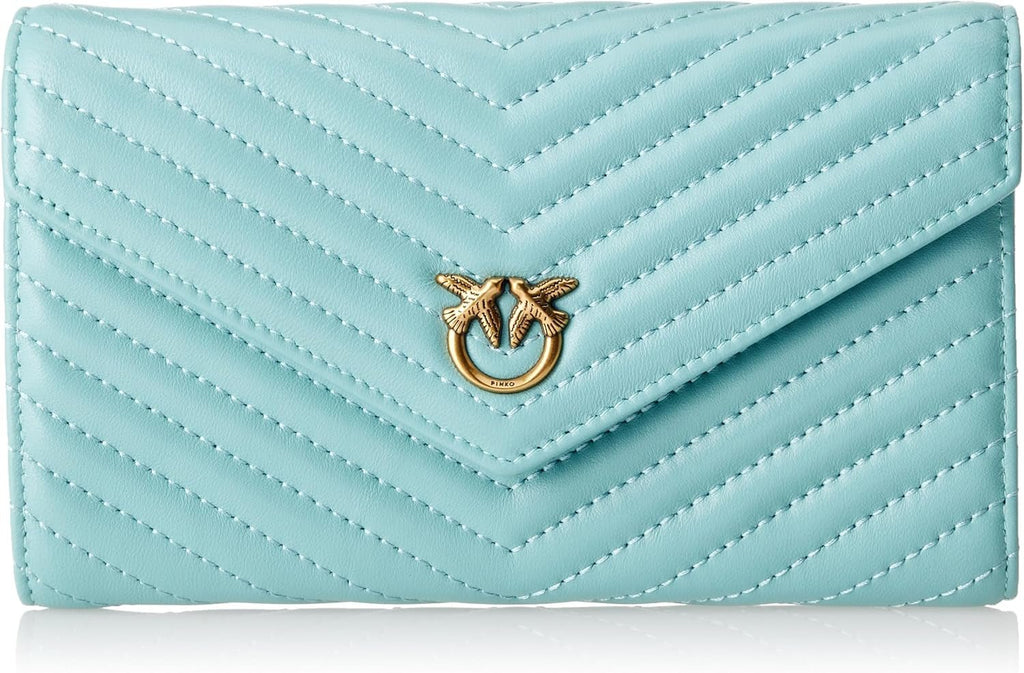 Pinko Ladies Compact Wallet L Sheep Nappa C Portofel accesorii de călătorie Portofel Femei Naty Shop St4Q_Mult Green/Yellow/Light Blue-Antq U