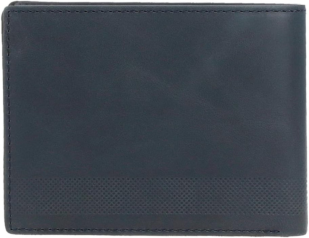 Portofel pentru bărbați Pepe Jeans, albastru, 11,5 x 8 x 1 cm, piele, protejat RFID, portofel cu buzunar pentru monede Portofel Barbati Naty Shop