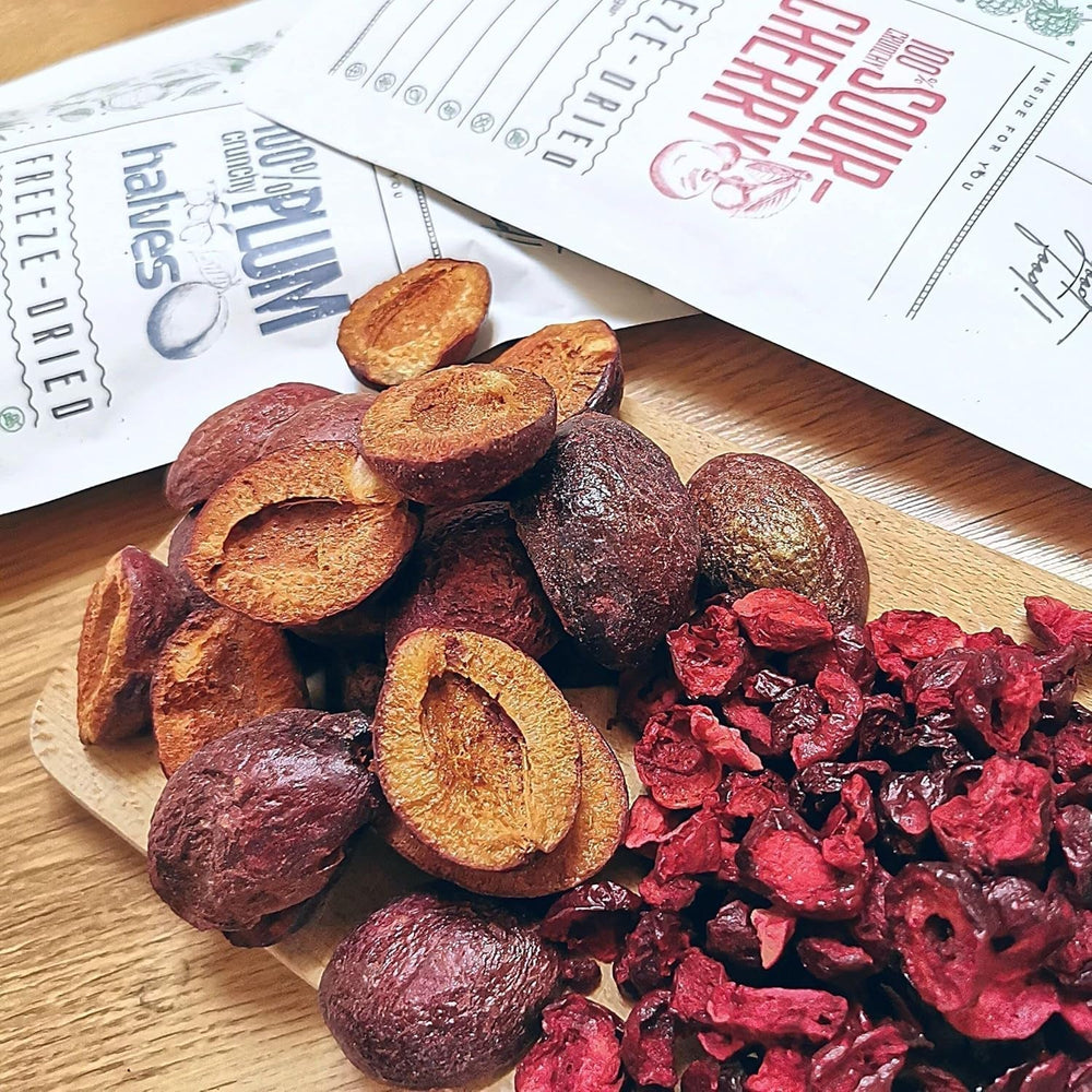 Prune liofilizate | Prune liofilizate 100% naturale | Fără zahăr adăugat Dulciuri liofilizate sănătoase | Prune liofilizate Fructe liofilizate Fructe liofilizate ZingyZoo Produse deshidratate Magazinul meu