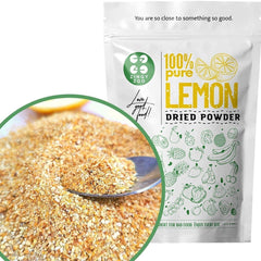 Pulbere de lămâie uscată din lămâi întregi | 100% fructe uscate naturale de calitate alimentară | Pulbere de fructe pure din coajă de lămâie | Lămâi uscate | Fructe uscate (pulbere grosieră) Produse deshidratate Naty Shop Pulbere grosieră