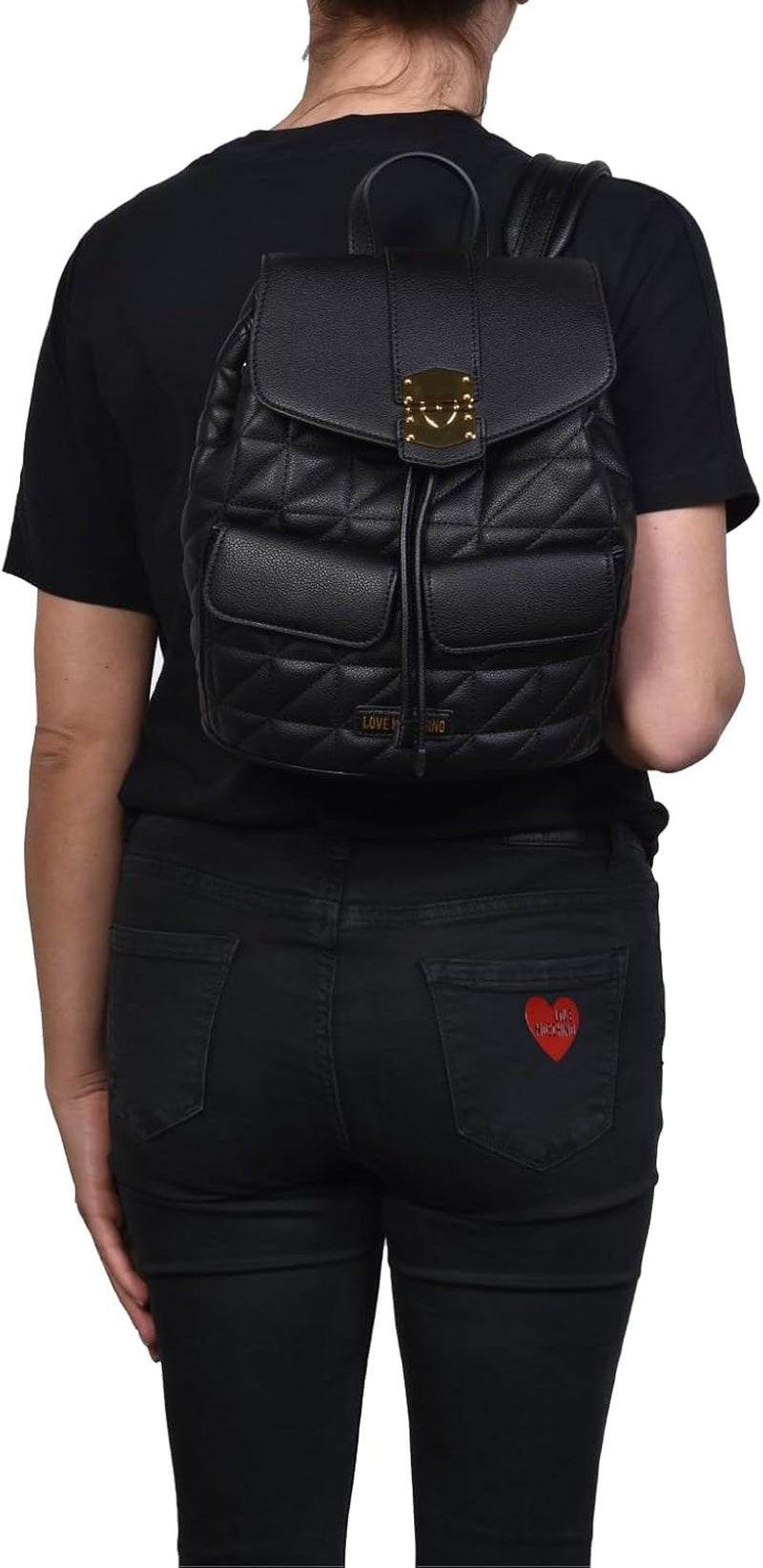 Rucsac pentru femei Love Moschino, negru Genti Femei Naty Shop