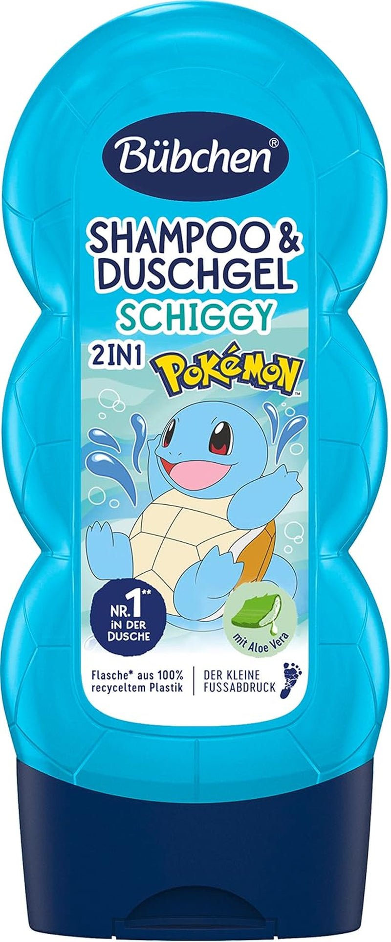 Șampon și gel de duș pentru copii, Pokémon Schiggy Edition, 230 ml (pachet de 5) Copii - Baie si Skincare Naty Shop 230 Ml (1 pachet)