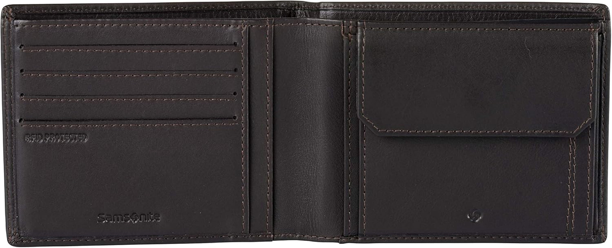 Samsonite Attack 2 SLG - Portofel, 12,2 cm, maro (Ebony Brown) Portofel Barbati Naty Shop