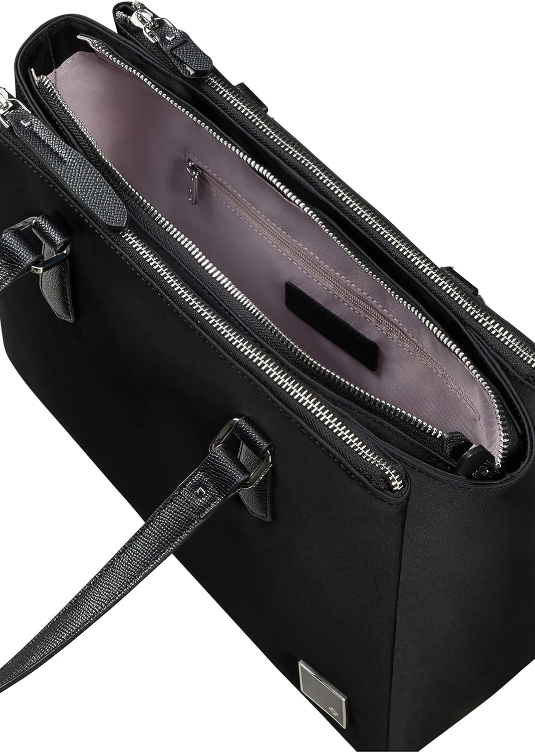 Samsonite Essentially Karissa - Geantă de umăr cu 3 compartimente, 34 cm, negru (negru) Genti Femei Naty Shop