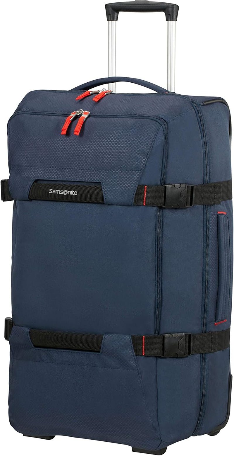 Samsonite Sonora - Geantă de voiaj cu roți M, 68 cm, 72,5 l, albastru (albastru miezul nopții) Bagaje și echipament de călătorie Naty Shop Albastru de noapte Geantă de voiaj/Wh 68/25