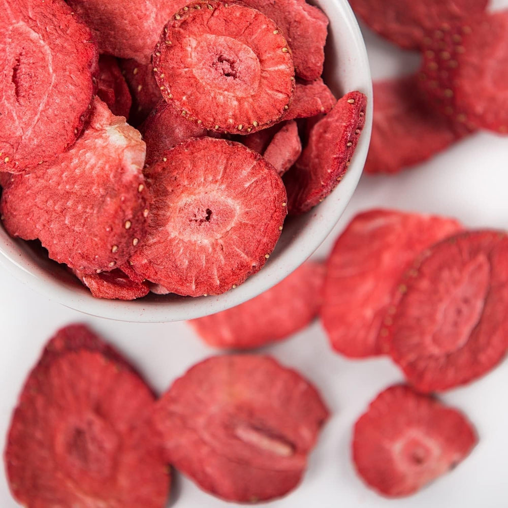 Seba Garden Premium căpșuni liofilizate, căpșuni mediteraneene delicioase, fără OMG și vegane (100 g) Produse deshidratate Magazinul meu