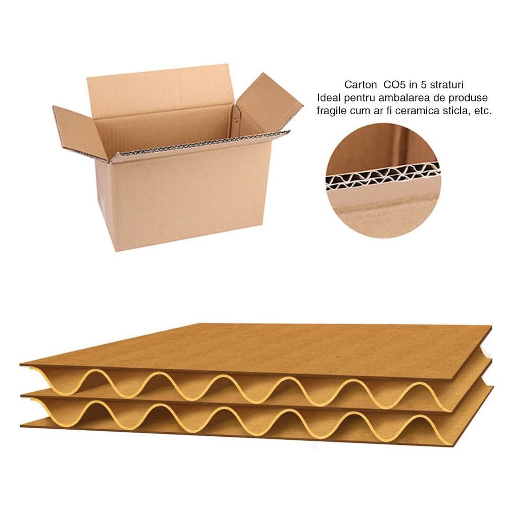 Set 20 cutii carton CO5, EB, 400 x 200 x 285 Cutii ambalare Nati Shop