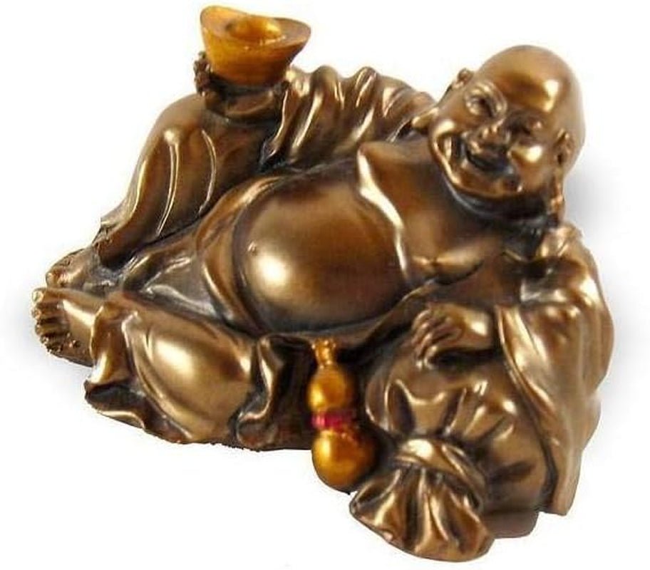 Set de 6 statuete Buddha râzând - Statuete Buddha mici - Sănătate, bogăție, înțelepciune, noroc - Feng Shui farmec norocos decorațiuni pentru casă - idee cadou Decorațiuni Zen Asia Statuete si sculpturi Naty Shop Figurine Richesse