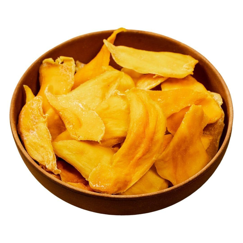 SOFT MANGO - Felii moi de mango uscat din Vietnam - Aromă fructată și exotică - Vitaminele Power A, C, E - Vegan - Punguță stand-up 100g Mango uscat Produse deshidratate Naty Shop