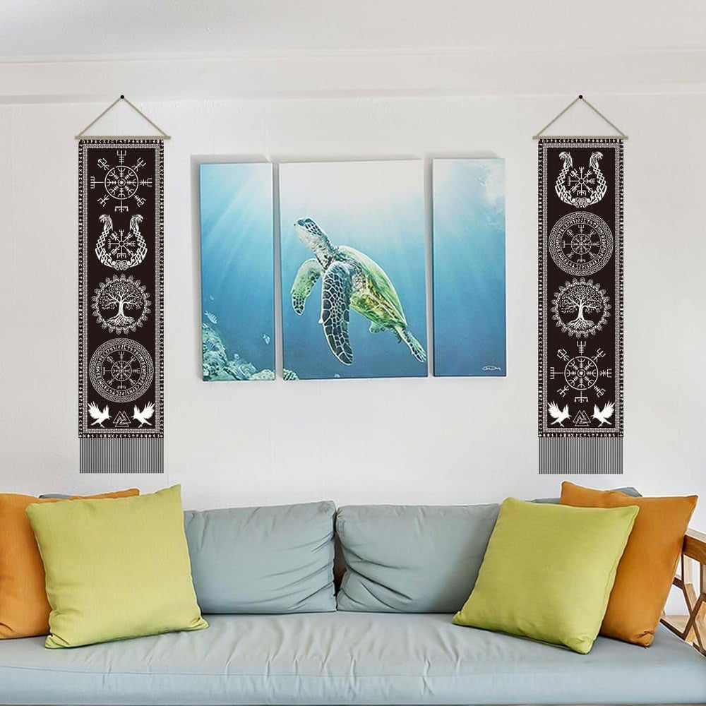 Tapiserie ahandmaker simbol viking copacul vietii rune Casa - Accesorii si Decoratiuni Naty Shop