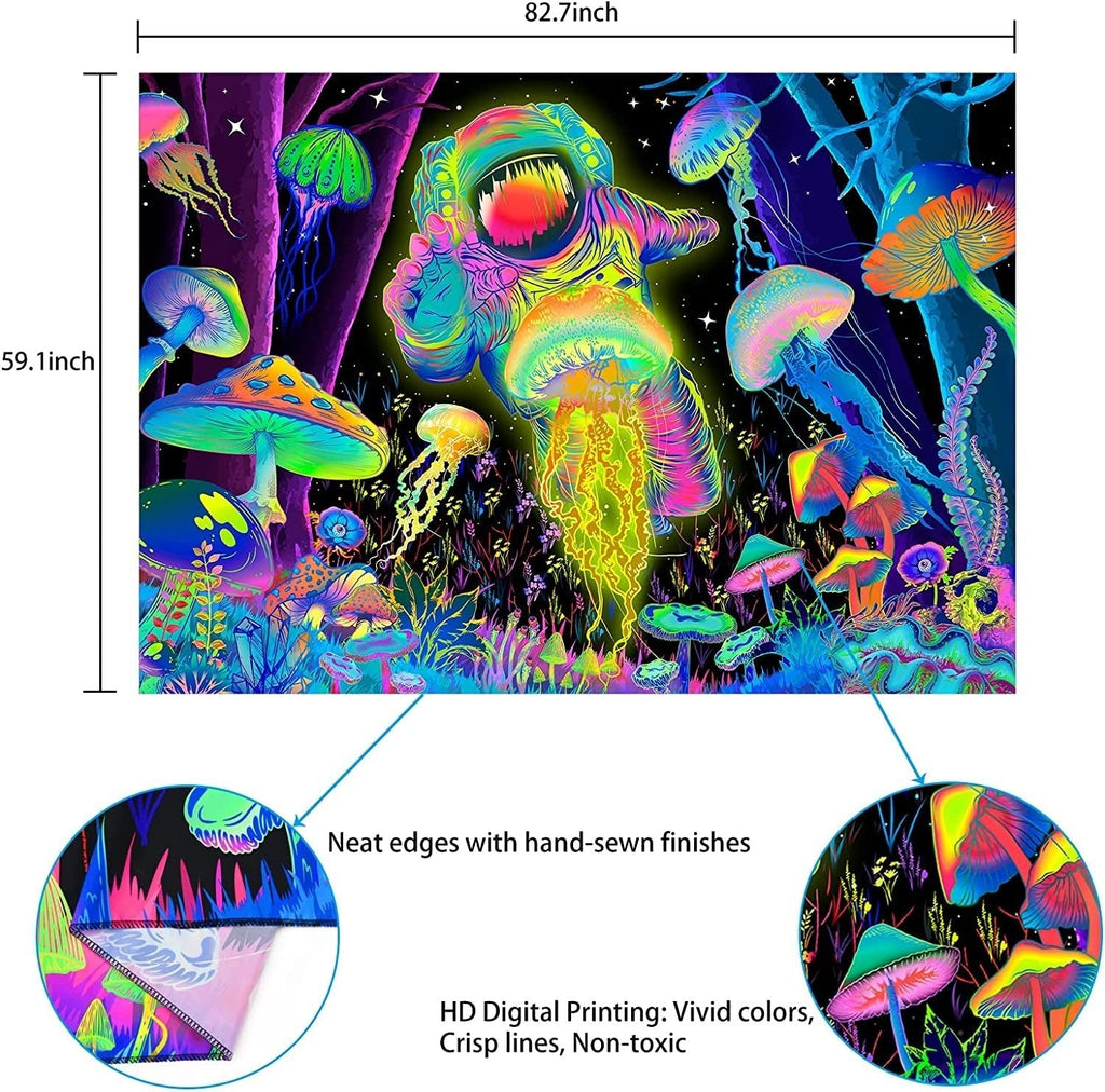 Tapiserie alishomtll black light abstract wall art Casa - Accesorii si Decoratiuni Naty Shop