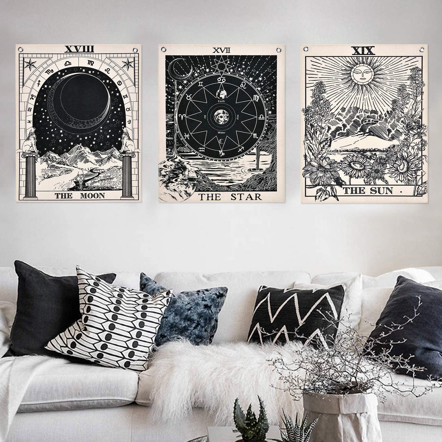Tapiserie alishomtll tarot set soare luna stele Casa - Accesorii si Decoratiuni Naty Shop Set de tarot-1