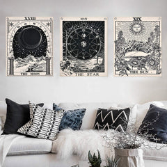 Tapiserie alishomtll tarot set soare luna stele Casa - Accesorii si Decoratiuni Naty Shop Set de tarot-1