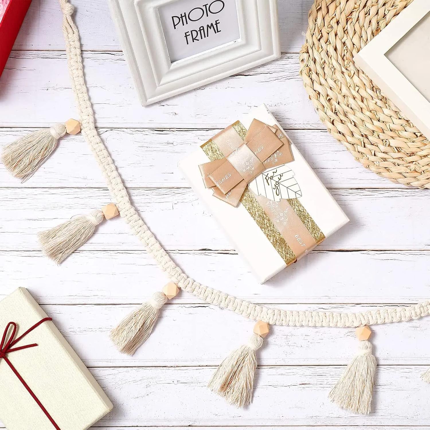 Tapiserie bucati franjuri ghirlanda banner bumbac tesute Casa - Accesorii si Decoratiuni Naty Shop