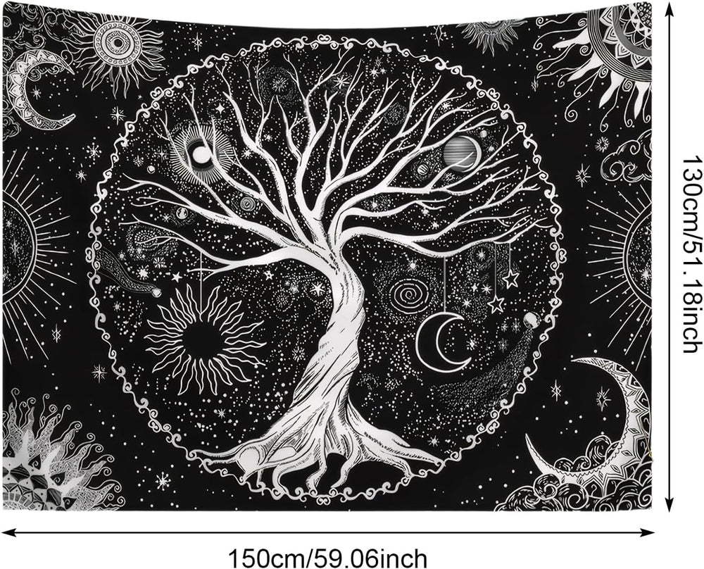 Tapiserie copac viata sun moon Casa - Accesorii si Decoratiuni Naty Shop