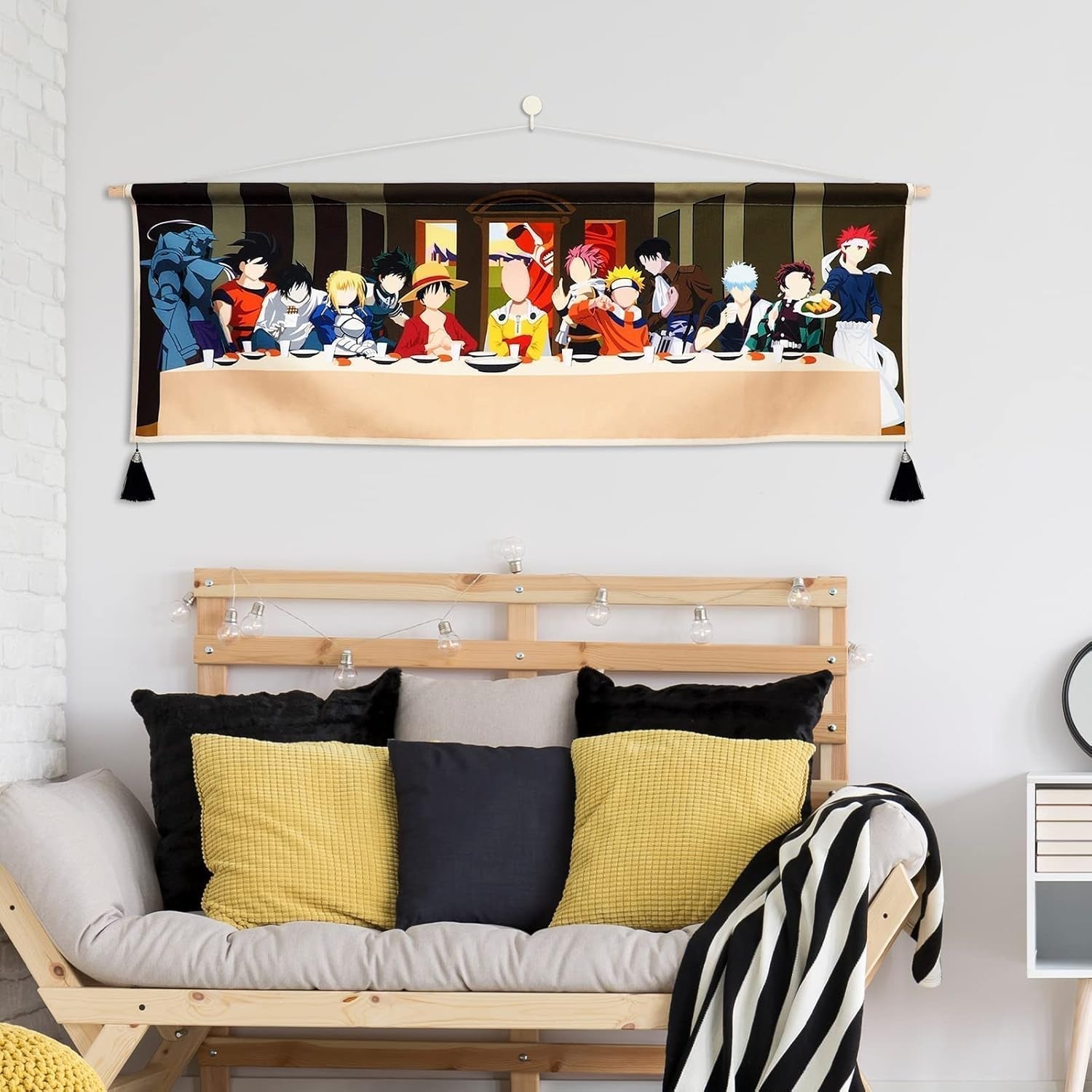 Tapiserie hanging canvas wall art pictura anime caractere Casa - Accesorii si Decoratiuni Naty Shop