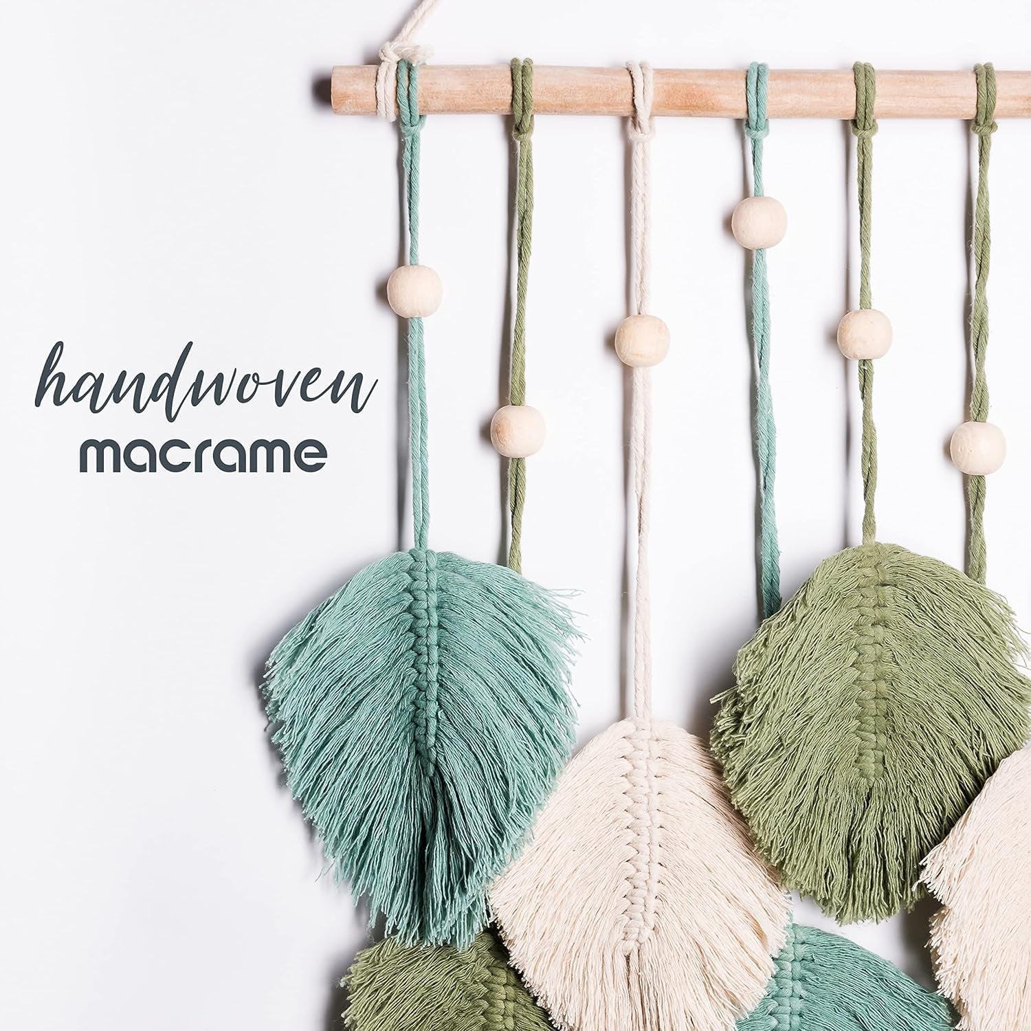 Tapiserie hanging handmade tesute frunze pana Casa - Accesorii si Decoratiuni Naty Shop