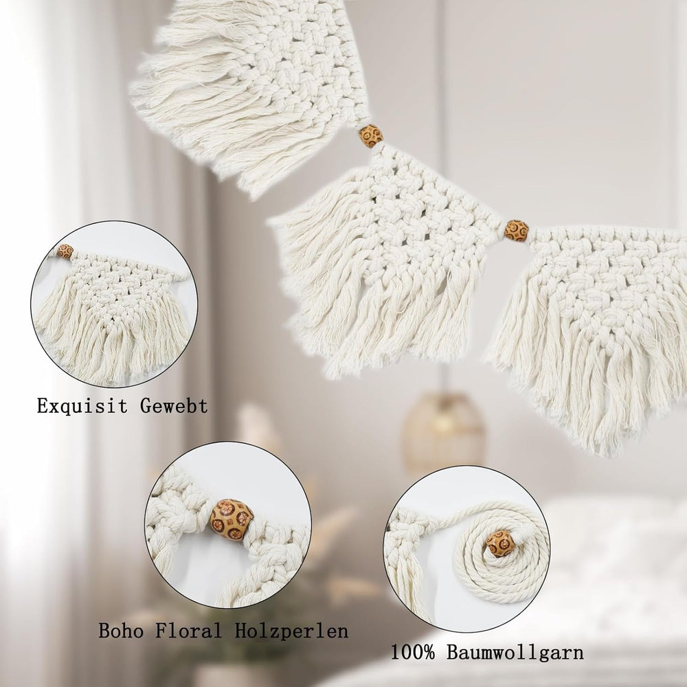 Tapiserie ihonyi deco chic fringed garland led Casa - Accesorii si Decoratiuni Naty Shop