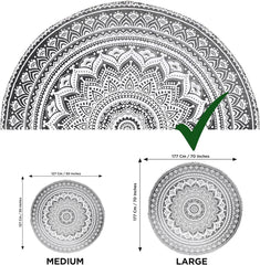 Tapiserie india beach towel round mandala hippielarge indian Casa - Accesorii si Decoratiuni Naty Shop