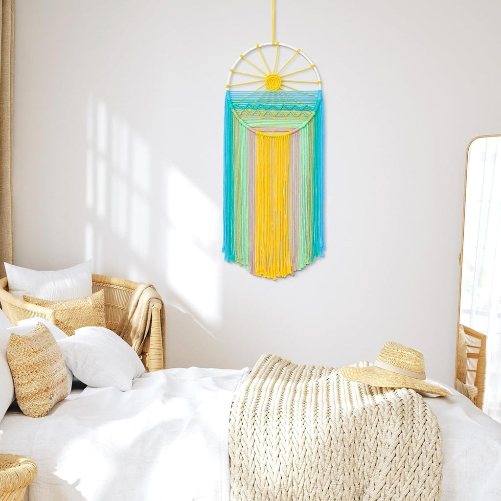 Tapiserie lomohoo dreamcatcher tapiterie model soare curcubeu camera Casa - Accesorii si Decoratiuni Naty Shop