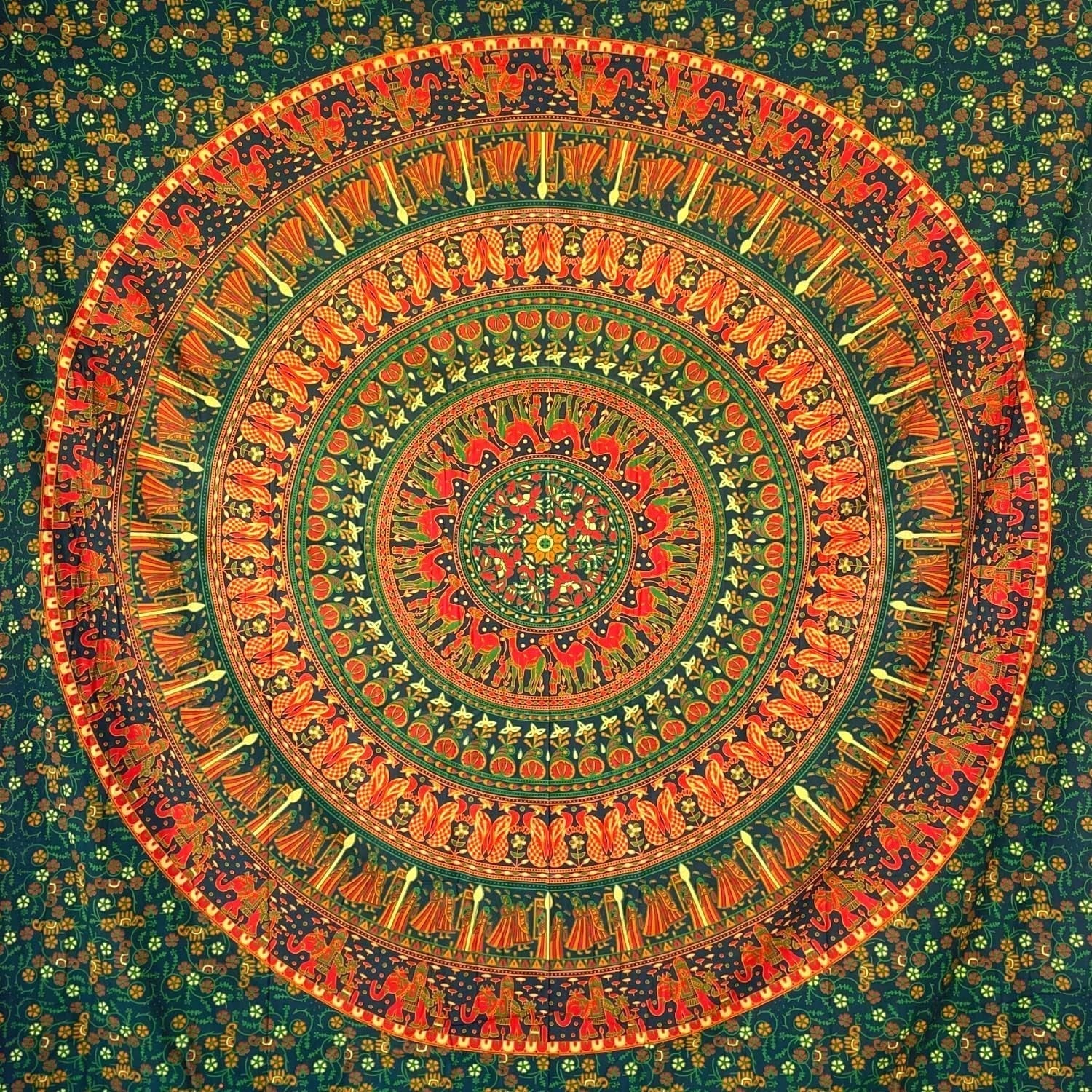 Tapiserie momomus mandala bumbac colorat desene orientale Casa - Accesorii si Decoratiuni Naty Shop Salutări 210L X 230B Cm