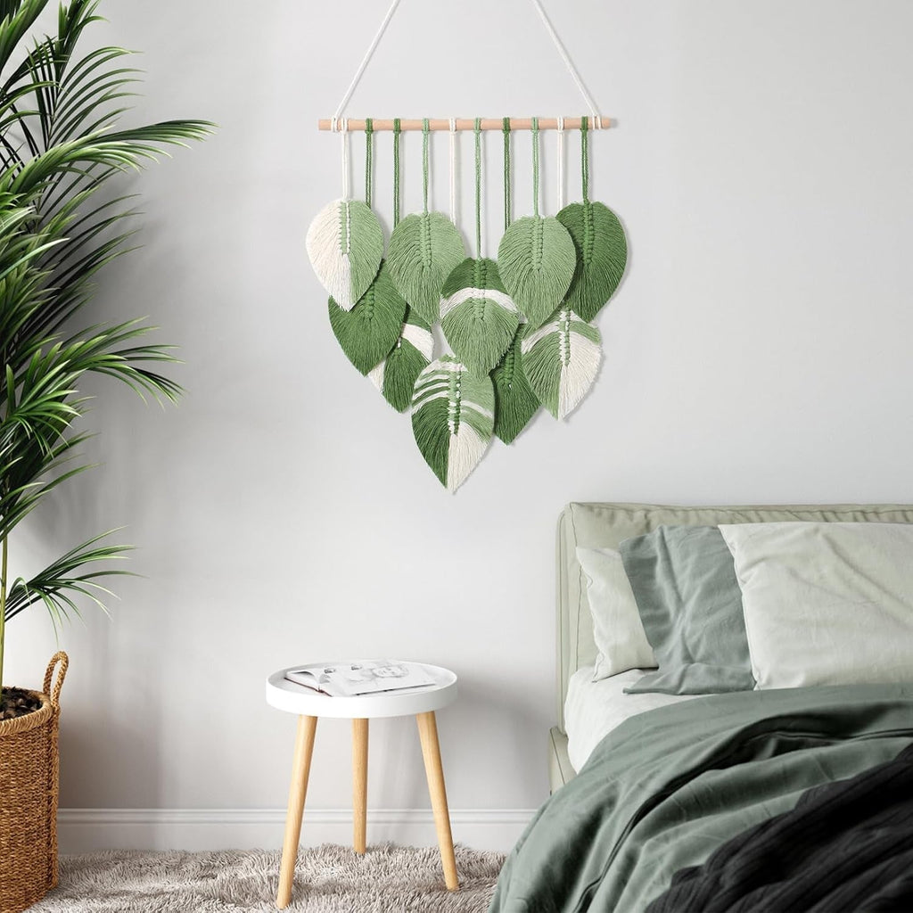 Tapiserie tapiterie frunze verzi tesute manual Casa - Accesorii si Decoratiuni Naty Shop