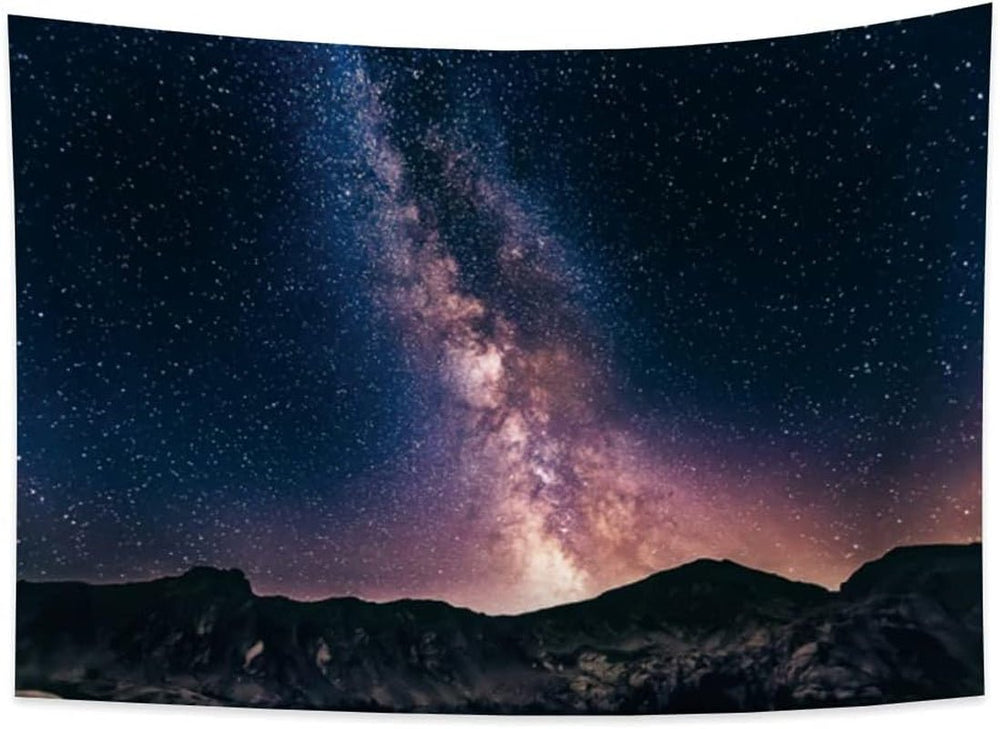 Tapiserie yongfoto cer instelat nebuloasa misterioasa stele Casa - Accesorii si Decoratiuni Naty Shop 70L X 100B Cm
