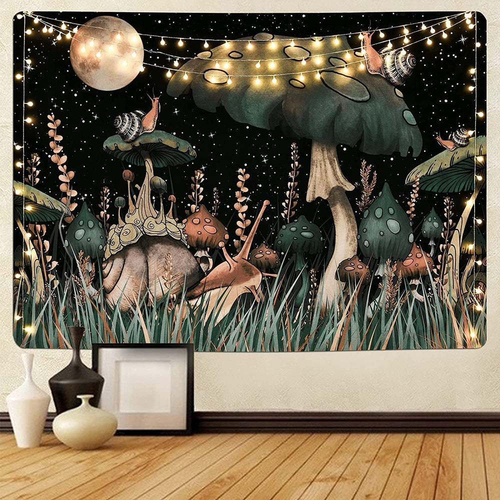 Tapiserie yugarlibi ciuperca padurea neagra melc hanging Casa - Accesorii si Decoratiuni Naty Shop Ciupercă 235L X 180B Cm
