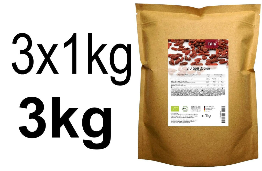 Tilia BIO Goji fructe de padure 1 kg Produse deshidratate Naty Shop 1 kg (pachet de 3)
