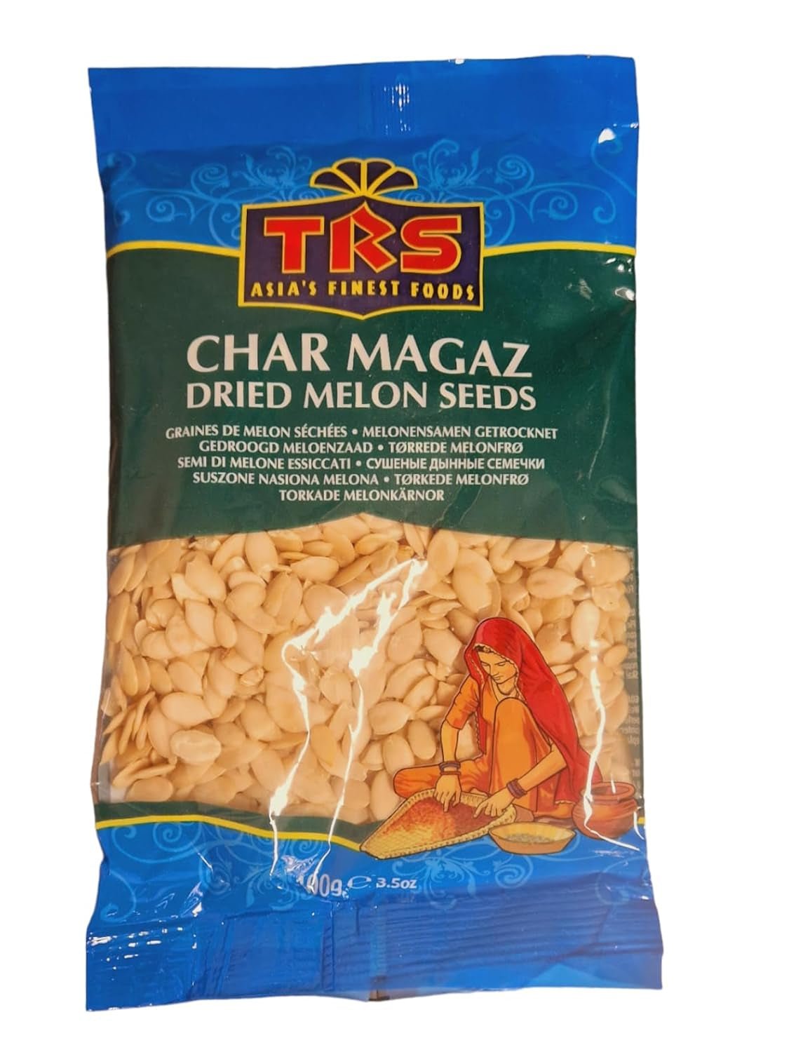 TRS Charmagaz (Semințe de pepene uscate) 100G Produse deshidratate Naty Shop Titlu implicit