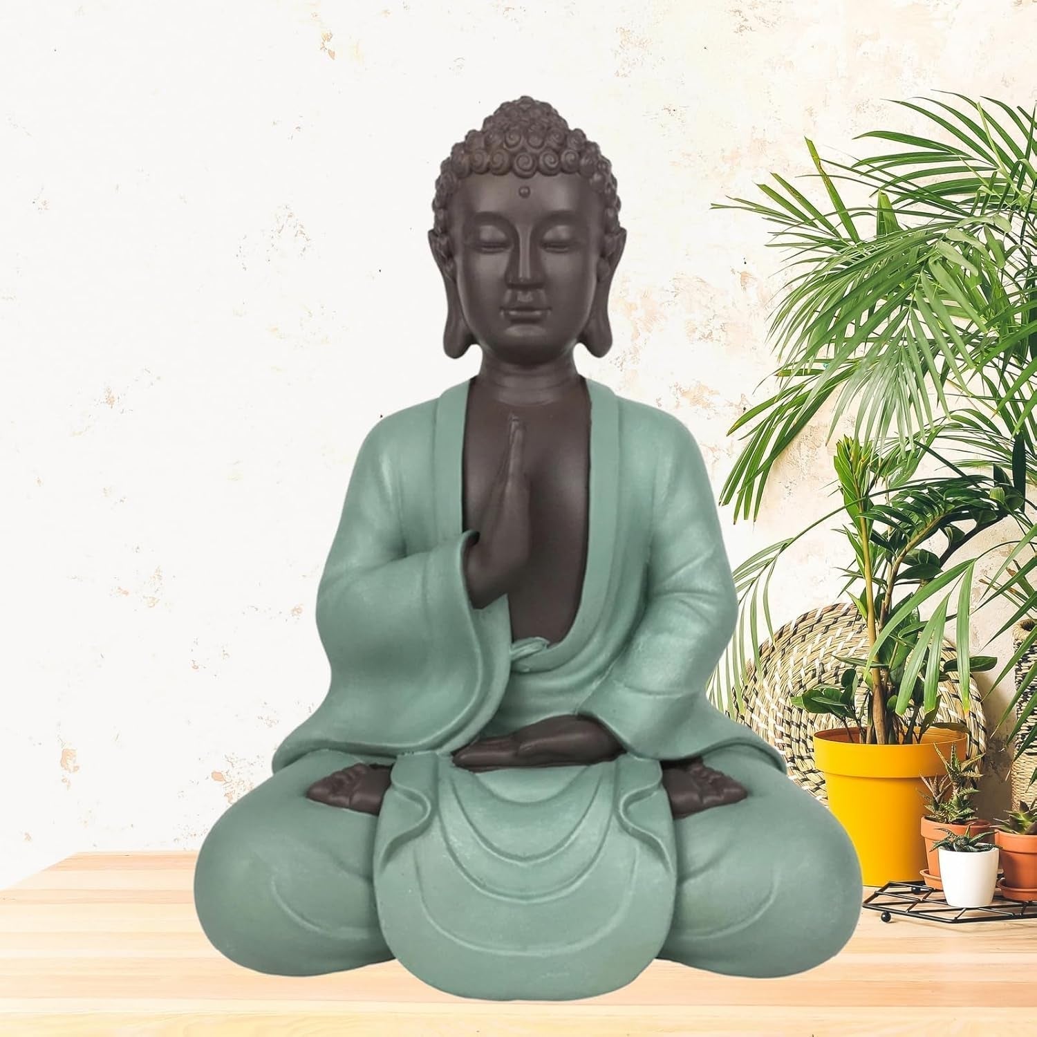 Zen Arôme SBM5 Statuie Zen Bodhi, verde/maro, 20 cm înălțime Statuete si sculpturi Naty Shop